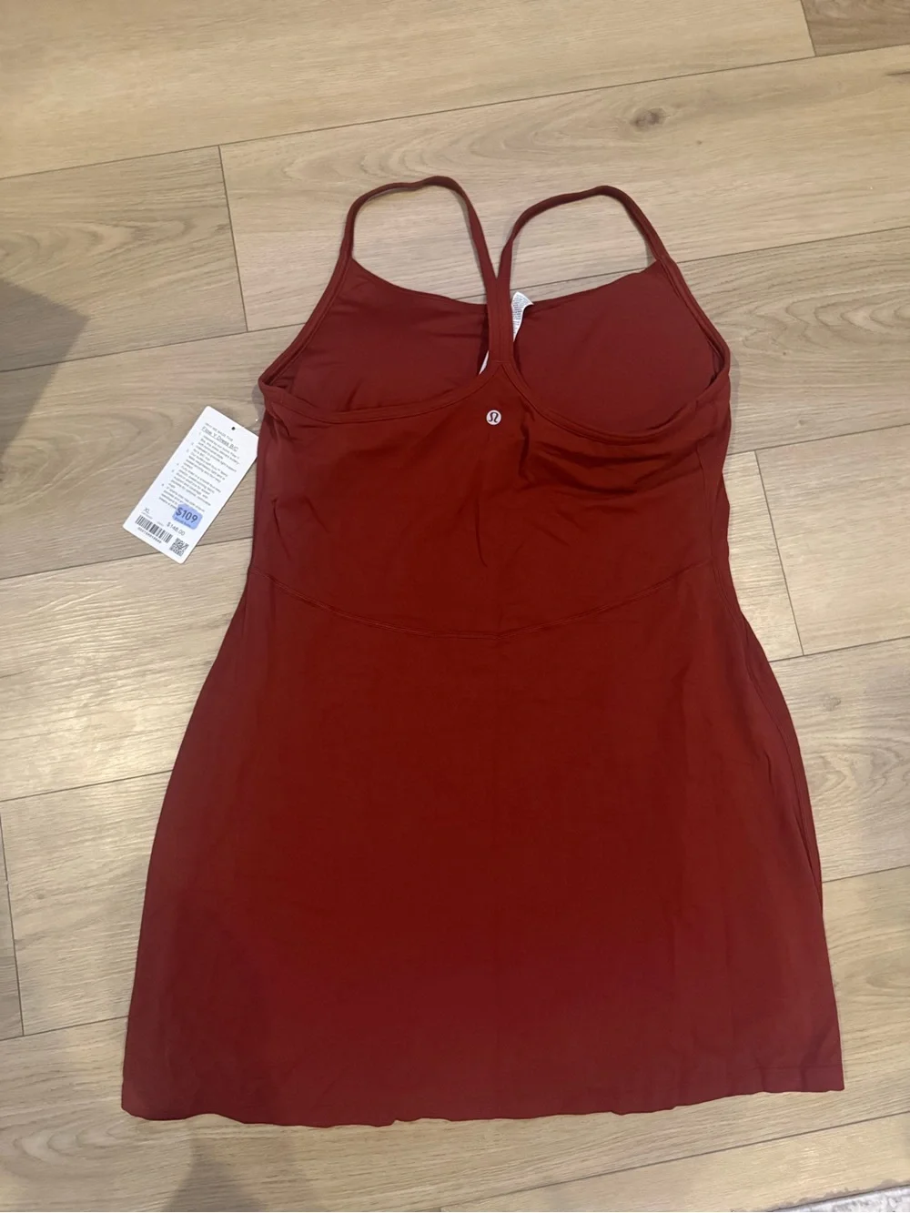 Lululemon  Flow Y dress B/C ~cranberry crush~ Size XL NWT $148 MSRP 🌟